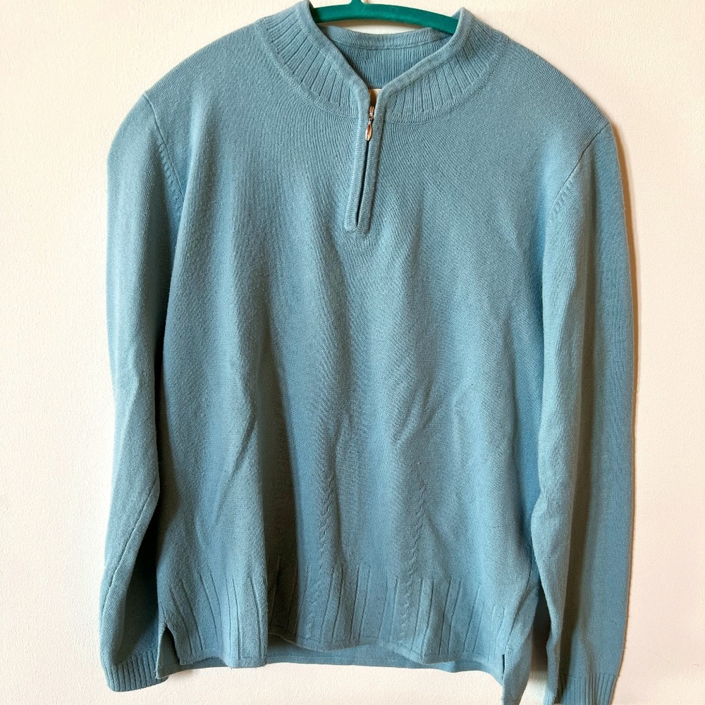 Womens Knit Half Zip Pull Over
